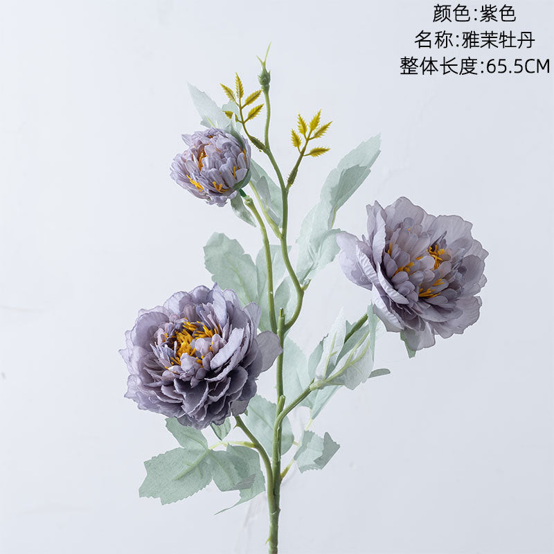 INS macaroon peony/artificial peony/silk peony/best for home decoration wedding flowers holding flowers road flower wall MW64234