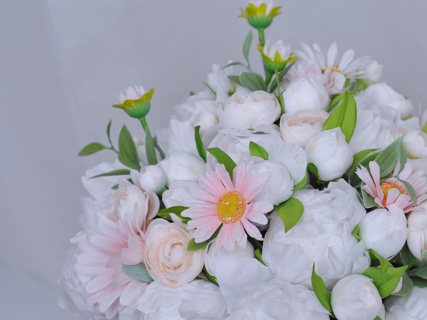 Sweet Pink Peony Bridal Bouquet, Double Peony Bud Bouquet, White Lotus Bouquet, Sarah Bernhardt Peony Bouquet, Peony Bouquet Gift For Her