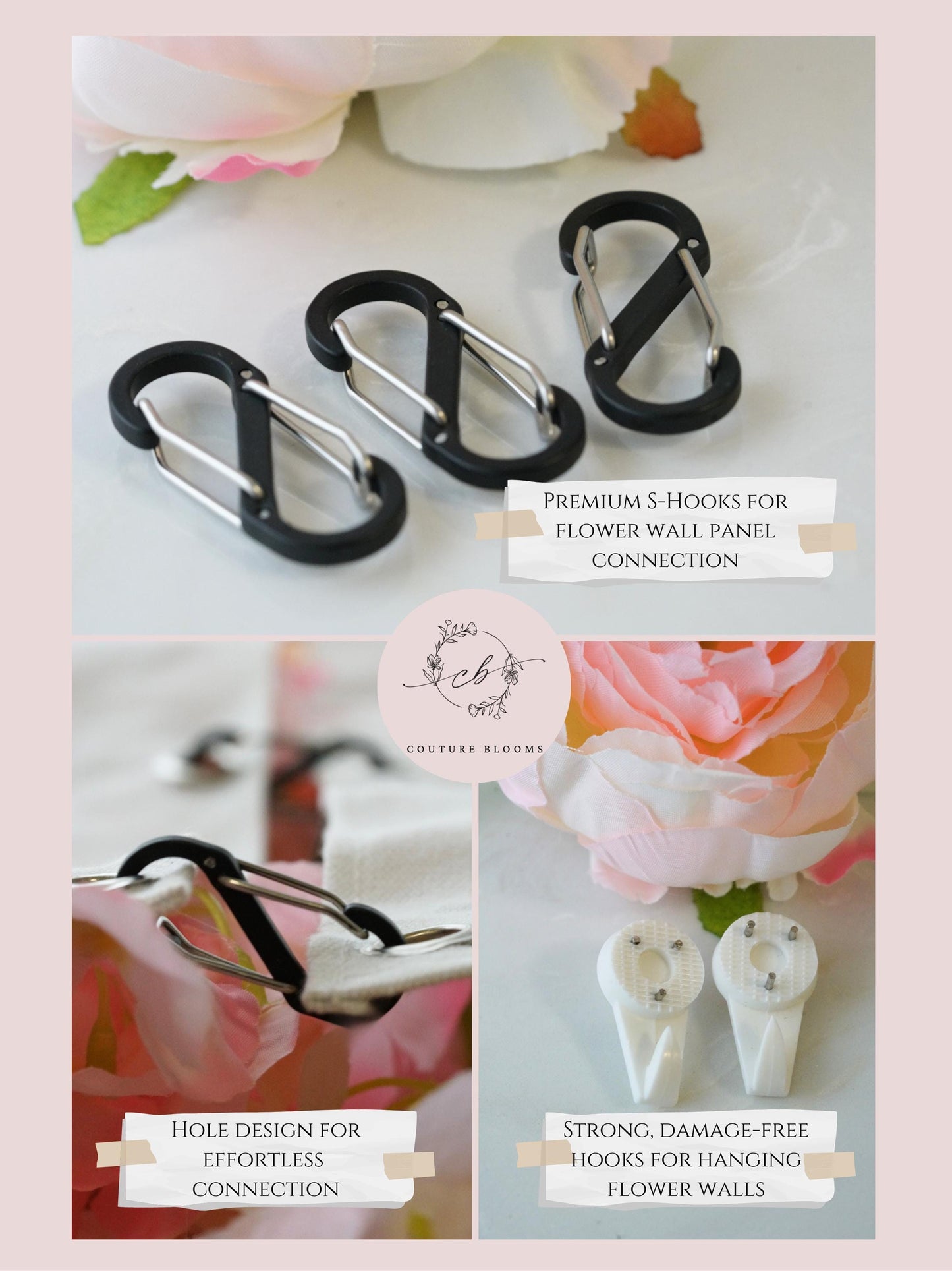 White Ivory Rose Flower Wall - Easy Install 5D Flower Panel, Custom Shop Wall Decor, Baby Shower Backdrop, Wedding Photo Background