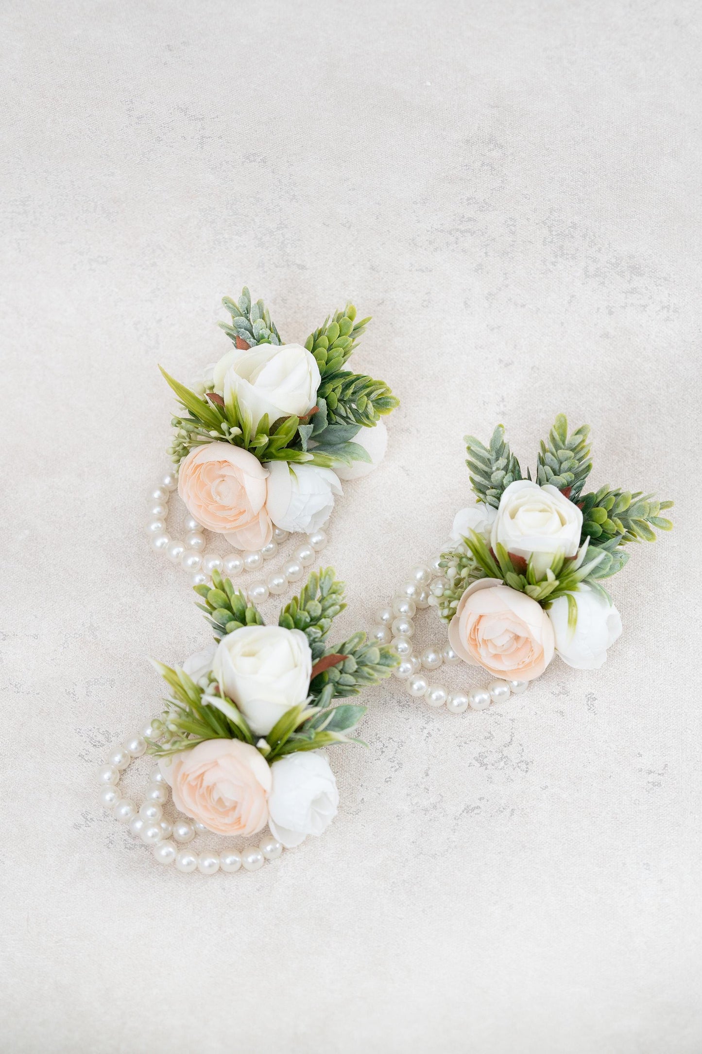 Personalized Champagne Rose Pearl Bracelet, Wrist Corsage, Gift for Her, Rustic Wedding, Bridesmaid, Mom, Bridal Accessories, Prom Gift