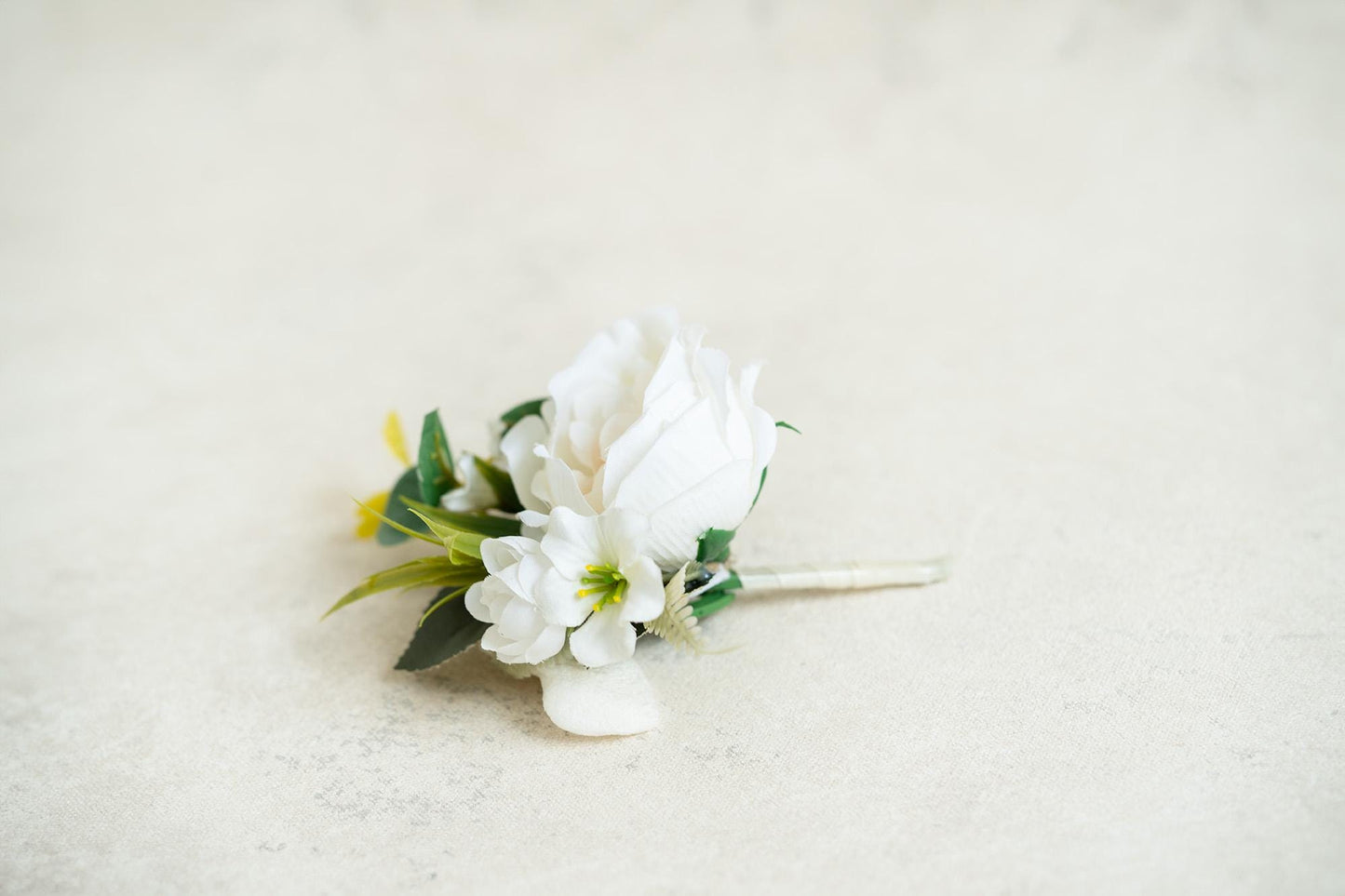 Soft White Rose Pearl Bracelet Wrist Ribbon Corsage Gift for Her Rustic Wedding, Prom, Bridesmaid, Bridal Accessories, Best Man Boutonniere