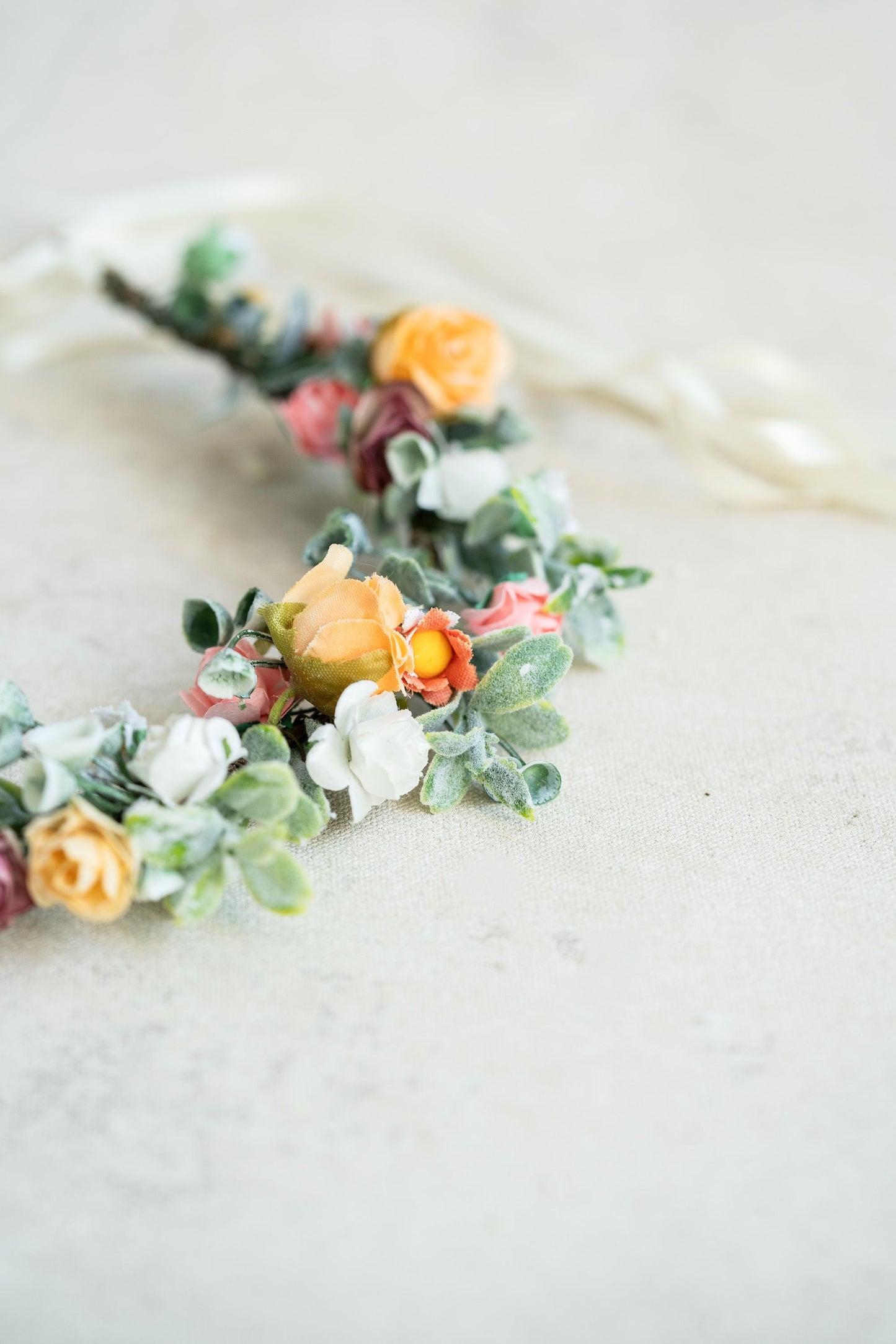 Wildflower Headband, Boho Flower Crown for Bachelorette Party, Bridesmaid Gift, Wedding, Birthday, Rustic Hair Wreath,Headpiece Gift for Her