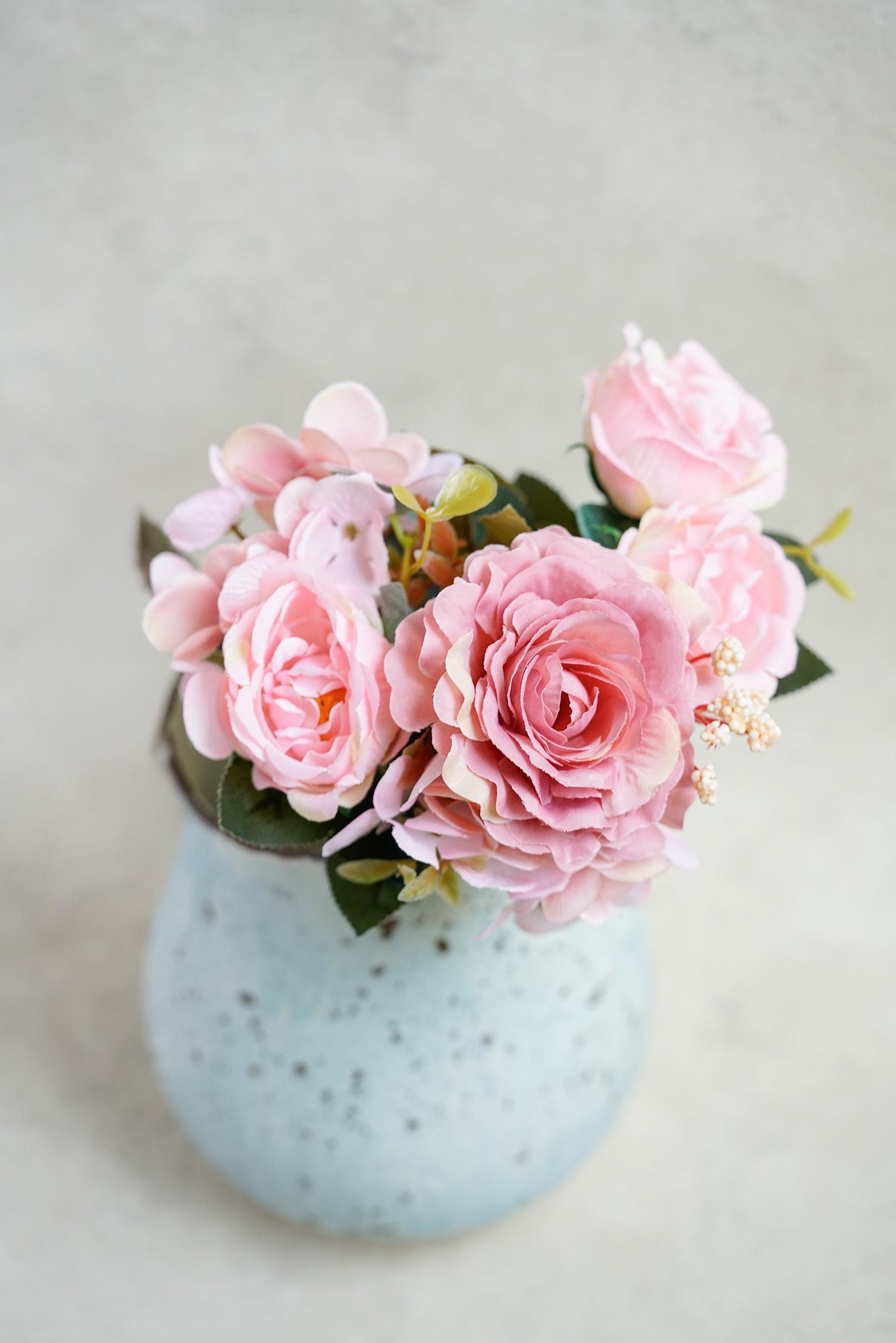 Rose & Peony Flower Stem - Fall Home Decor, Fake Flower Bouquet, Silk Faux Plant, DIY Wedding Floral Arrangements, Outdoor Decor