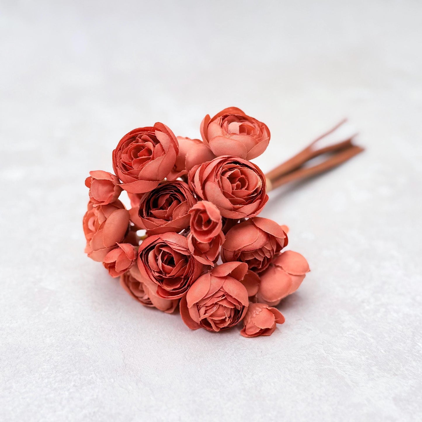 Vintage Orange Rose Stems β Faux Flower Bundle Perfect For DIY Wedding Bouquet, Wreath, Silk Ranunculus Centerpiece, Crafts & Arrangements