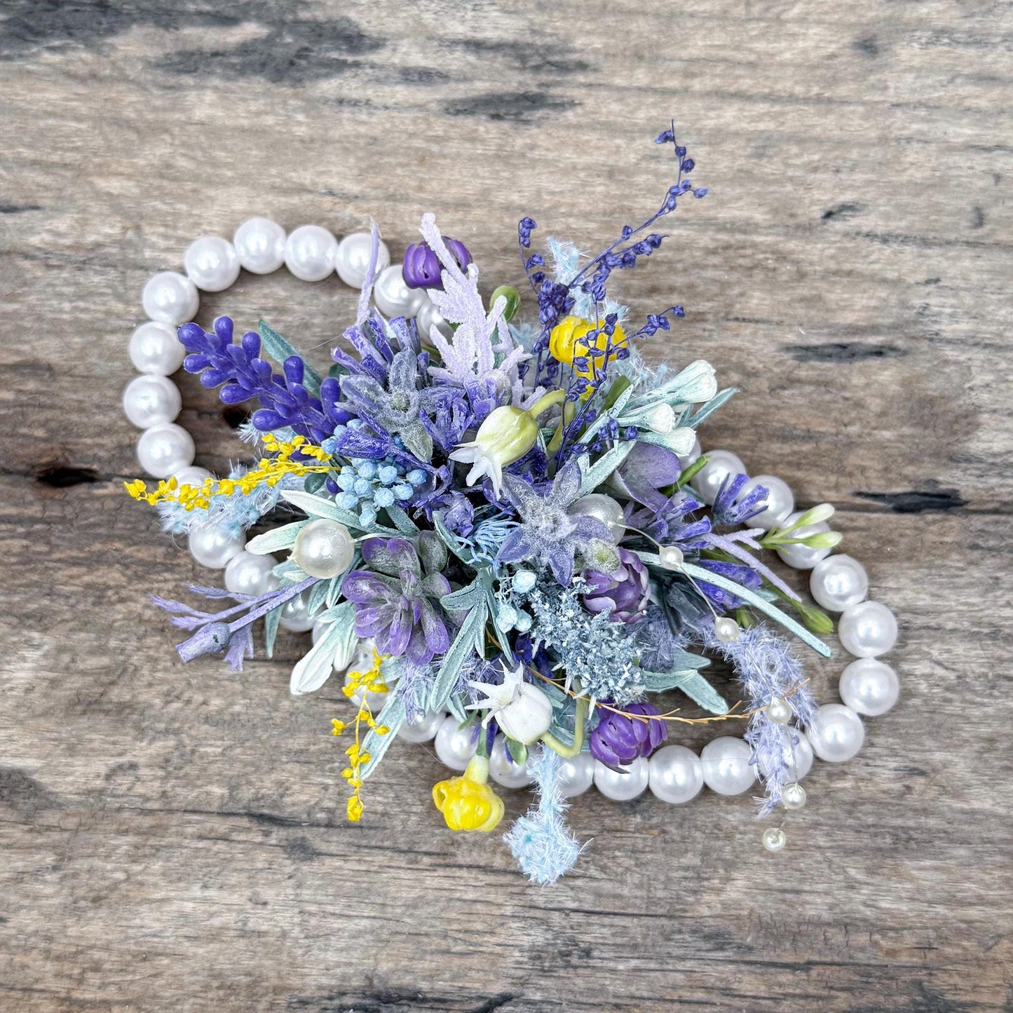 Personalized Zodiac Pearl Bracelet – Luxury Ocher Corsage for Fall Wedding, Prom, Zodiac Gift, Anniversary, Bridal Shower,Astrology Inspired