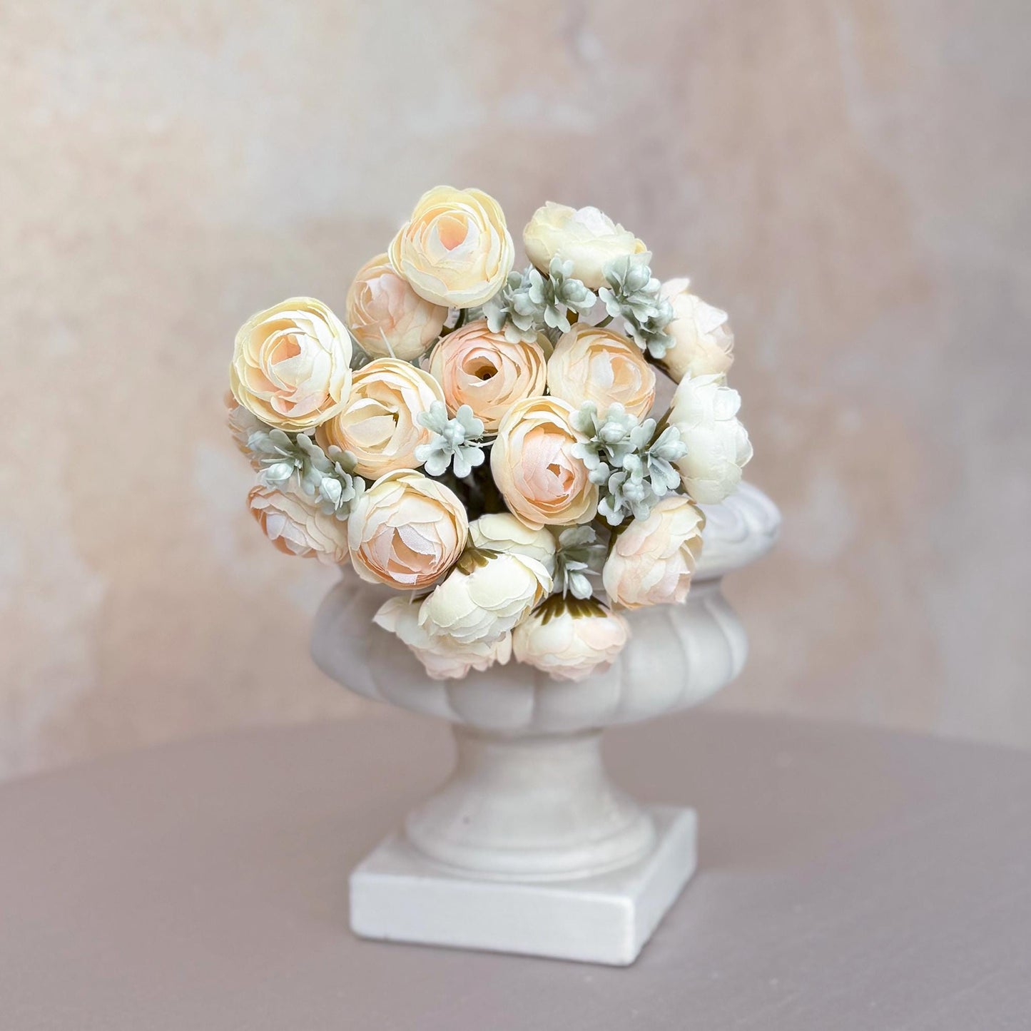 DIY Champagne Bridal Bouquet with Elegant Roses - Bridal accessories, Beach Wedding Bridesmaid Bouquet,Personalized Gift Ideas,Home Decor