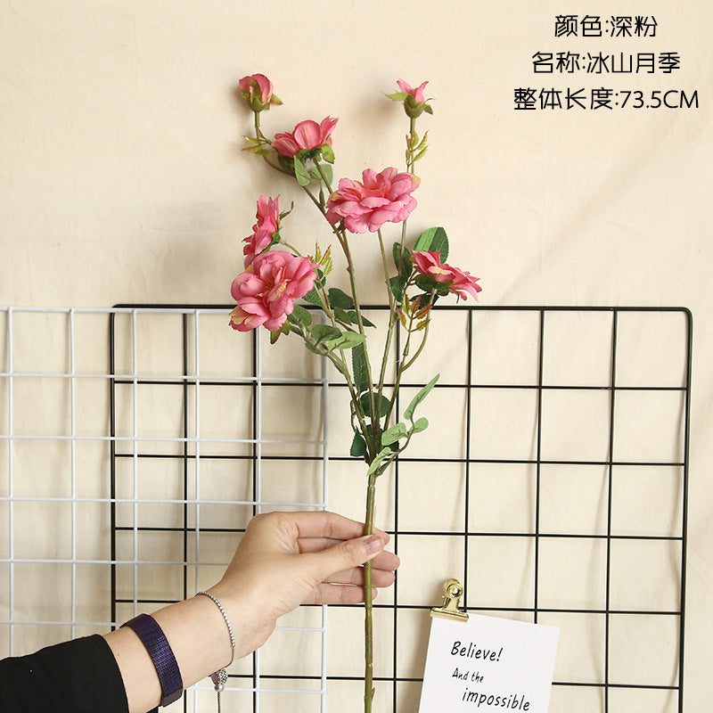 Silk chinese rose/artificial rose/Chinese artificial flowers best for  home decoration, weddings, bouquet flowers, wall fake flowers, MW15188