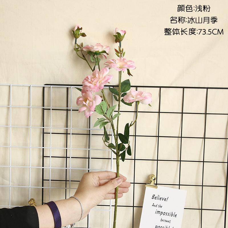 Silk chinese rose/artificial rose/Chinese artificial flowers best for  home decoration, weddings, bouquet flowers, wall fake flowers, MW15188