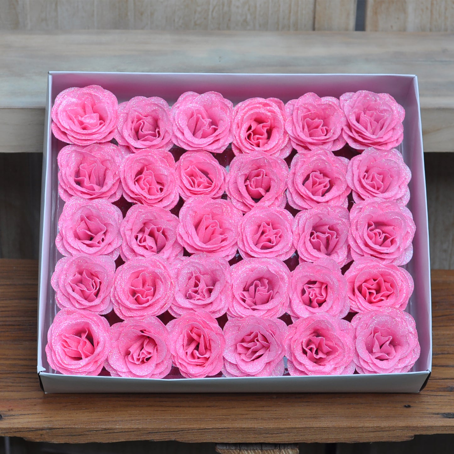 Artificial rose bouquet kit/Glitter rose bouquet kit/30pcs rose heads one box kit/Girl friend rose bouquet kit/Women bouquet kit gift/Christmas gift idea/Anniversary rose bouquet kit/DIY rose bouquet Kit