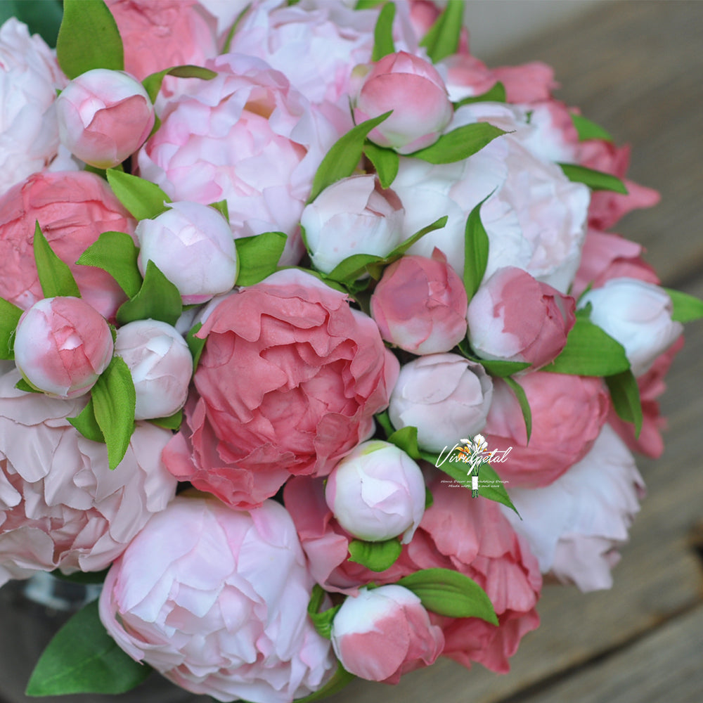 Rustic dusty rose peony bouquet/double peony bouquet/peony ball/peony bouquet/wedding bouquet/bridal bouquet/bridesmaids bouquet/home flower arrangement