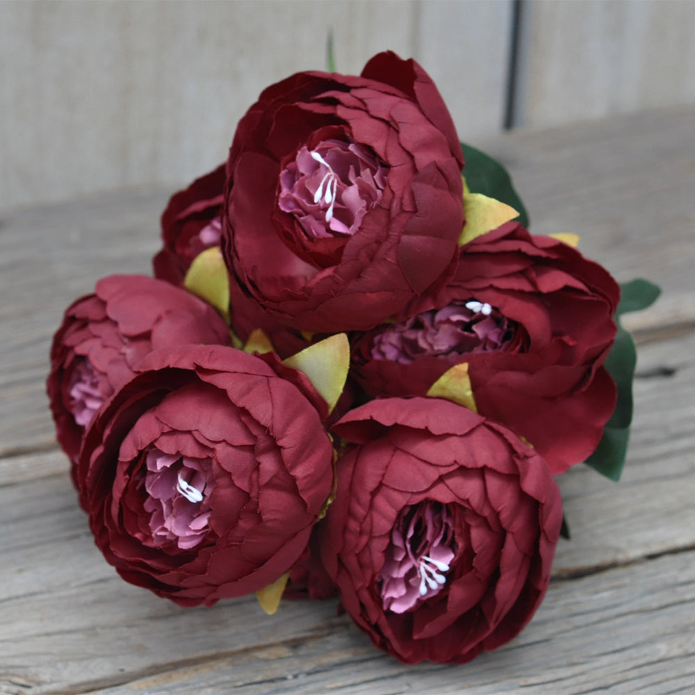 silk peony, silk peony bundle, silk peony bouquet, best for home decoration and wedding designing work