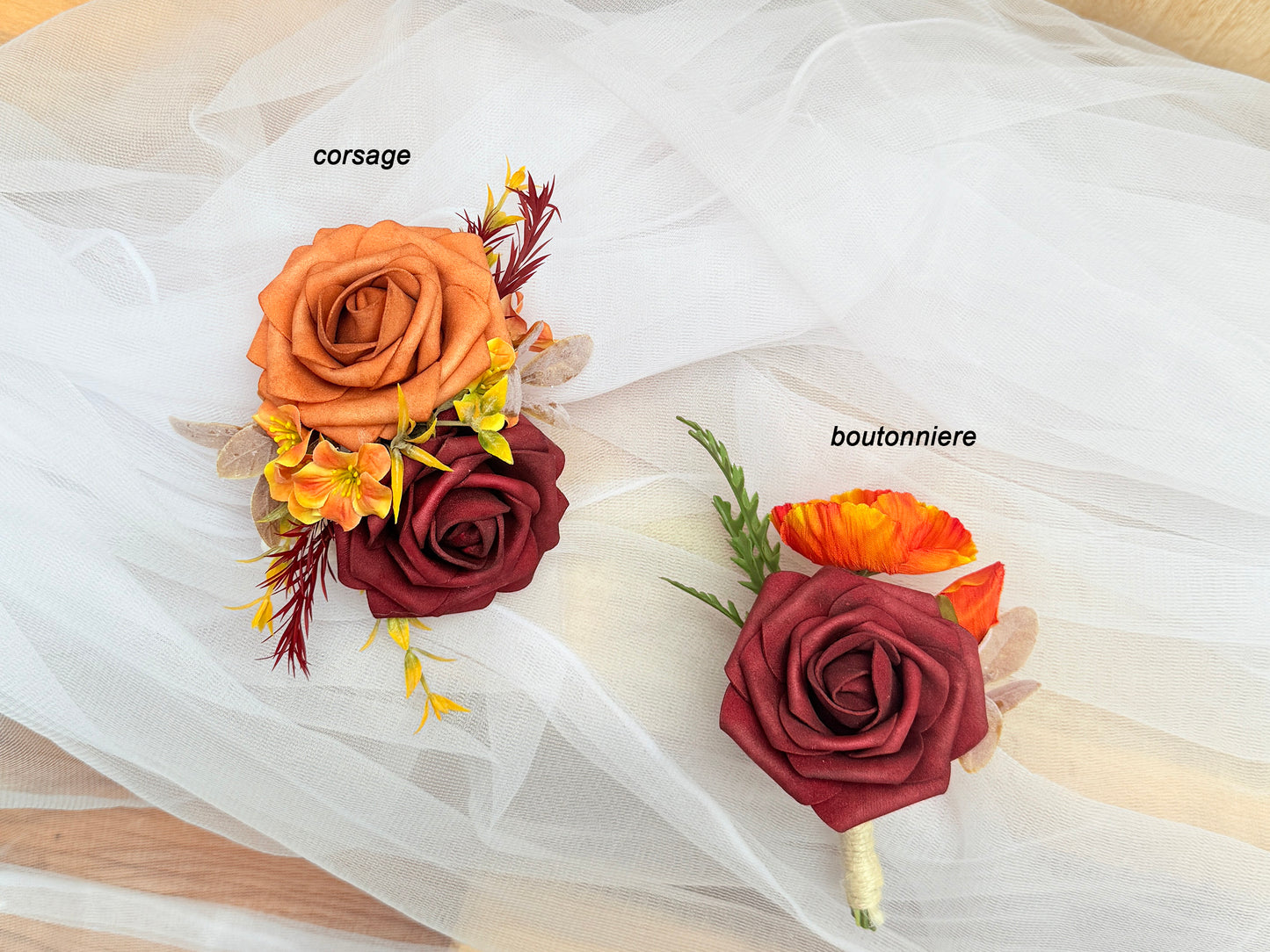 Silk foam rose wild bouquet/silk poppy bouquet/Silk eucalyptus bouquet/Autumn wedding bouquet/rustic wedding bouquet set/flower bouquet for home decoration and wedding