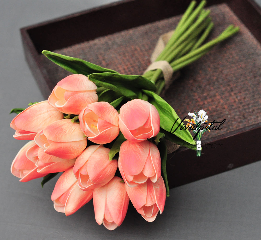 Real touch Tulip/PU tulip/tulip bouquet  Flower for  Home decoration,wedding bouquet designing  Cross border MW01502