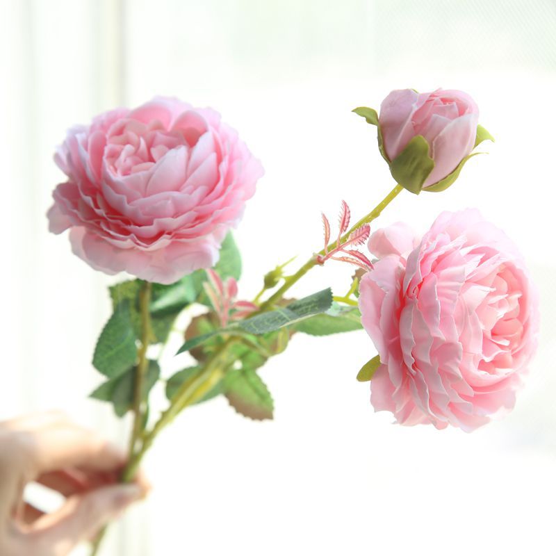 European style 3heads peony/silk peony/real looking peony  best for home decoration wedding decoration wedding wall  MW51010