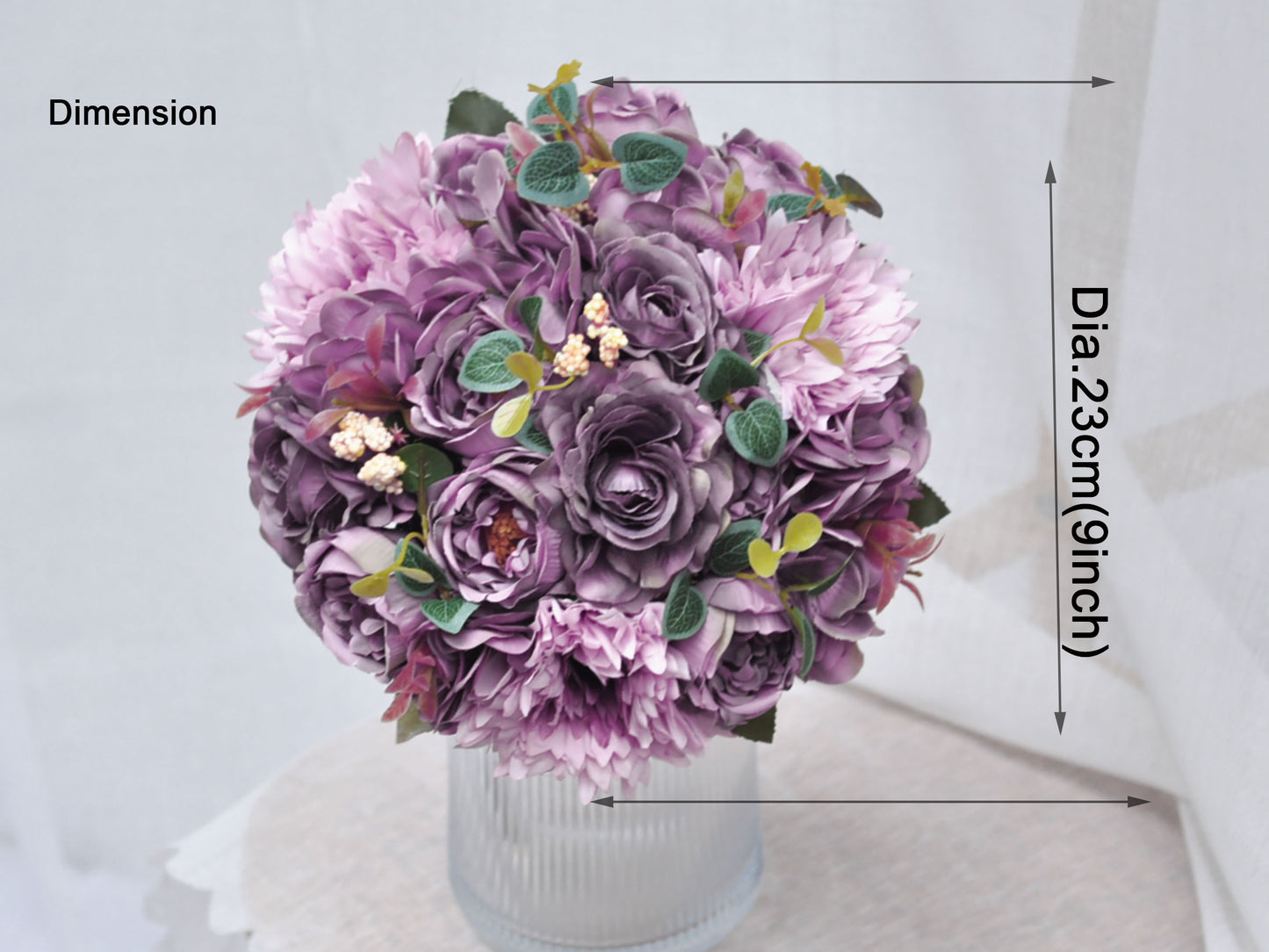 Dusty rose burgundy dusty purple rose peony sunflower bouquet