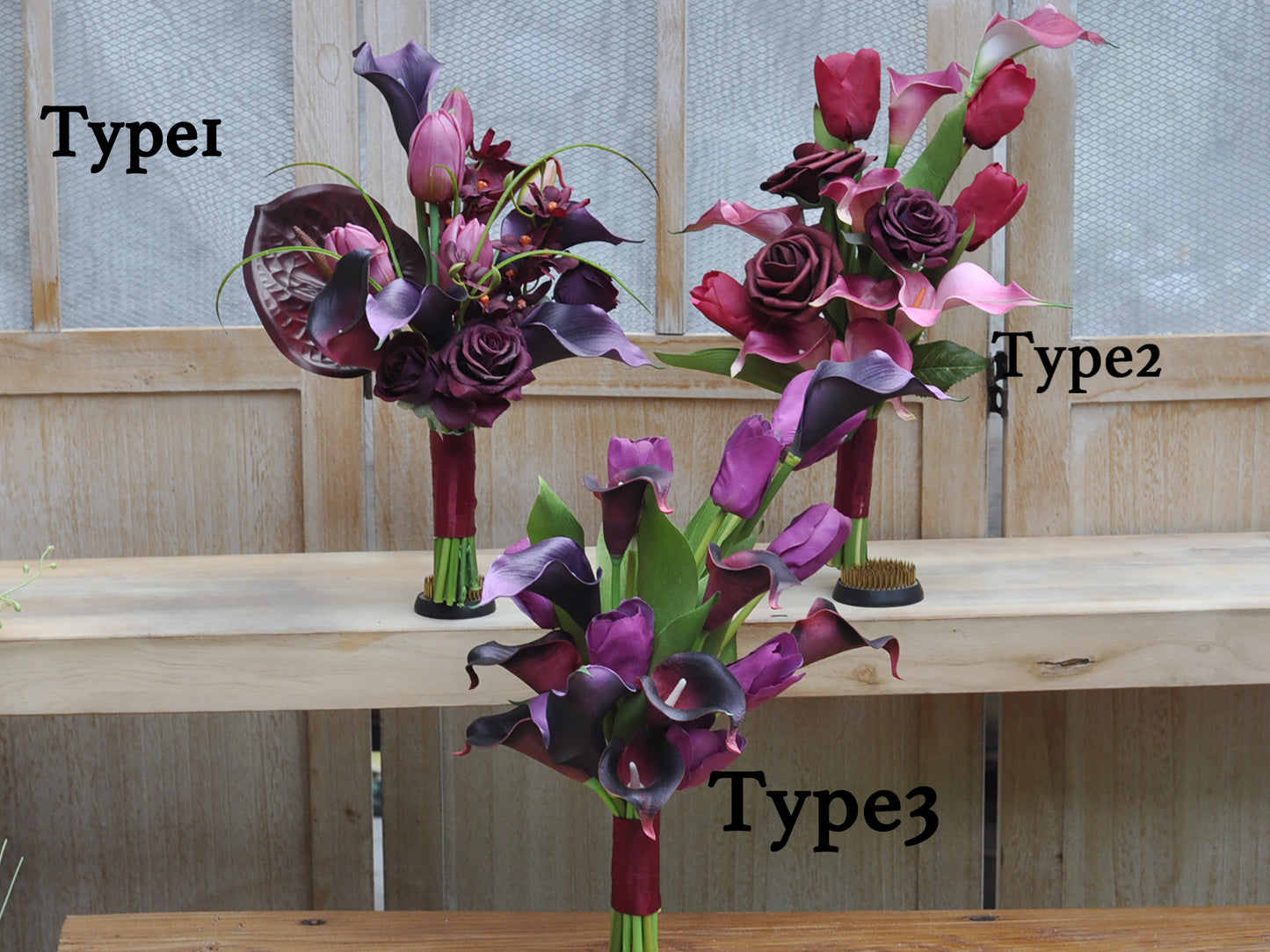 Real touch black purple tulip calla lily bouquet, best for home/office/bath/table/centerpiece ,gift for her