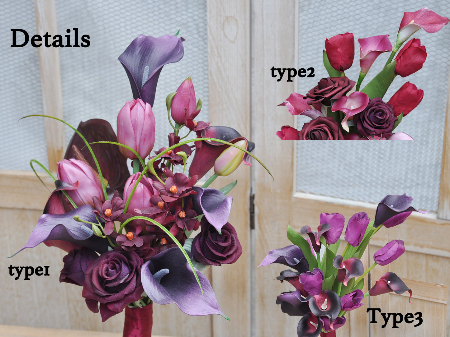 Real touch black purple tulip calla lily bouquet, best for home/office/bath/table/centerpiece ,gift for her