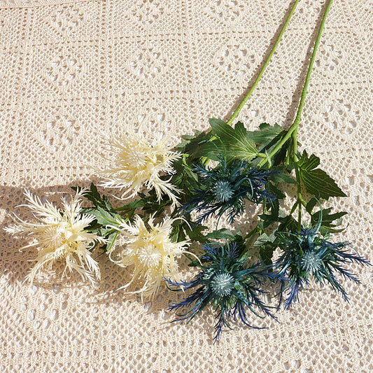 Plastic Eryngium /artificial Eryngium for home ornaments, wedding photography, soft decoration design flowers