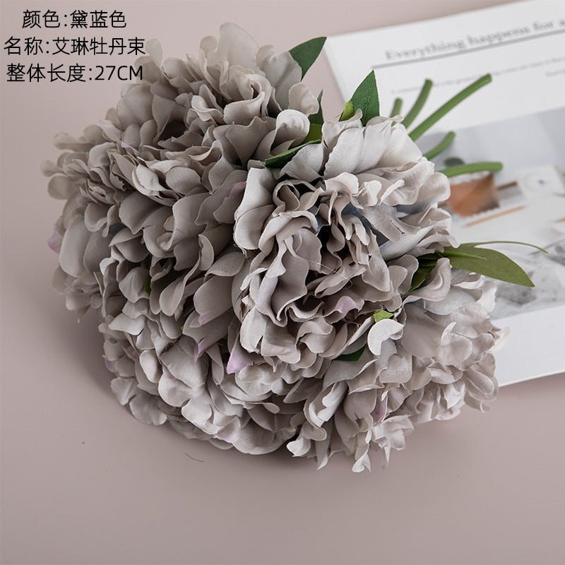 Silk Irene Peony/artificial peony/peony bundle/fake Flower for Wholesale Wedding Flower Home Decoration Crafts MW11221