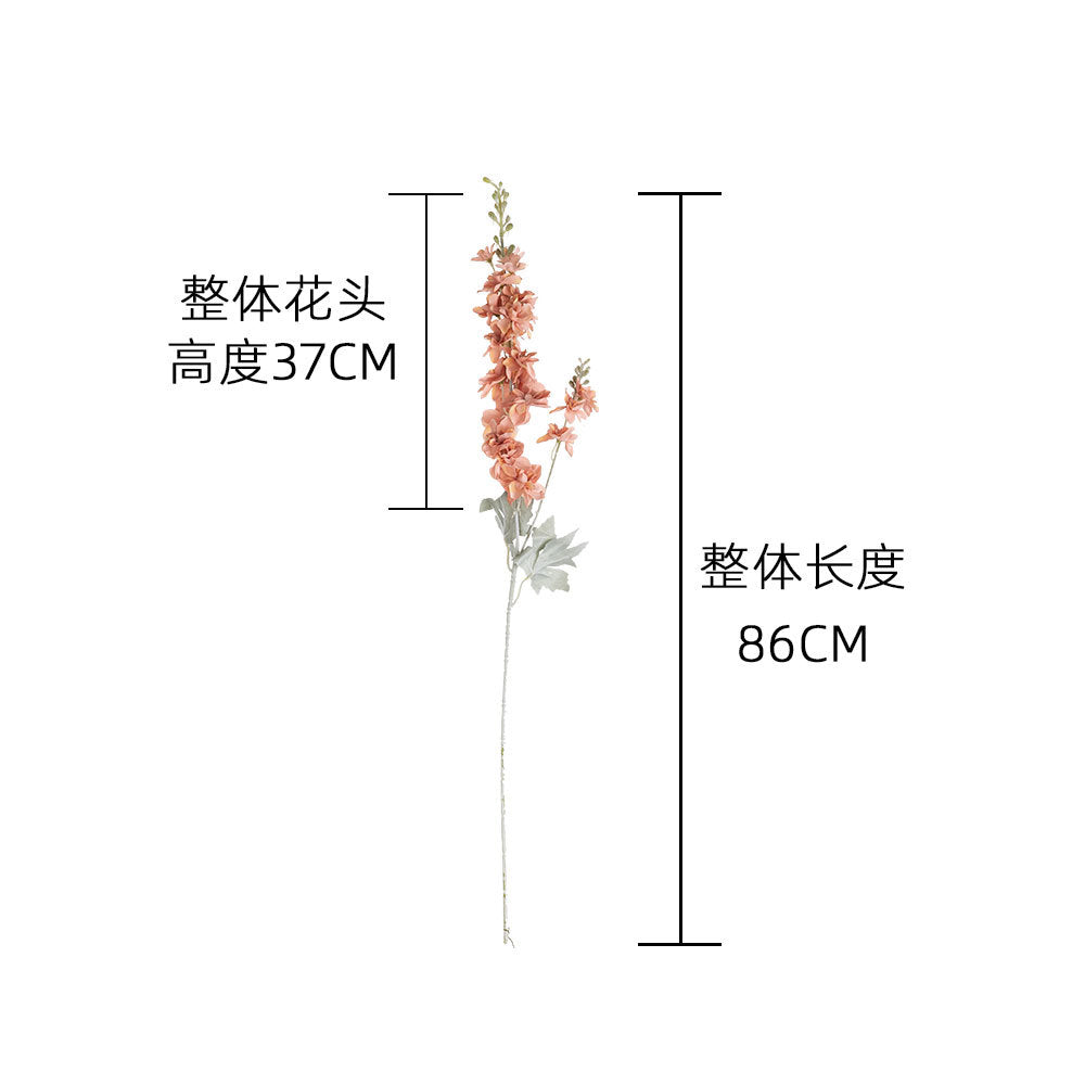 Silk larkspur/artificial larkspur flower/INS style larkspur best for home decoration wedding holding flowers rose wall  cross-border MW93001