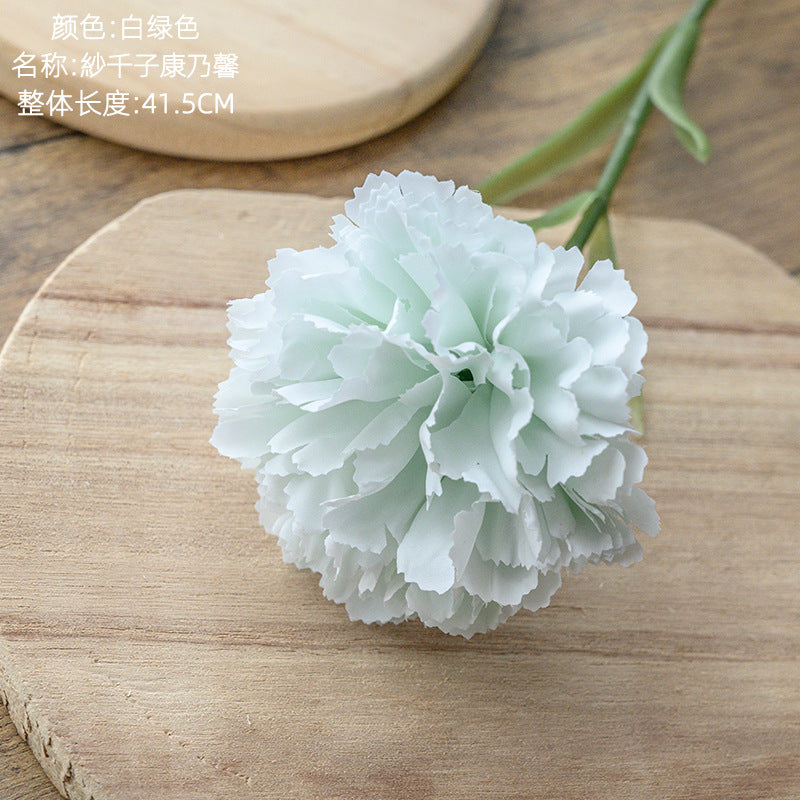 Silk Carnation/artificial carnation/ Mother's Day flower/ best for Home Decoration Cross-border Wedding MW66770