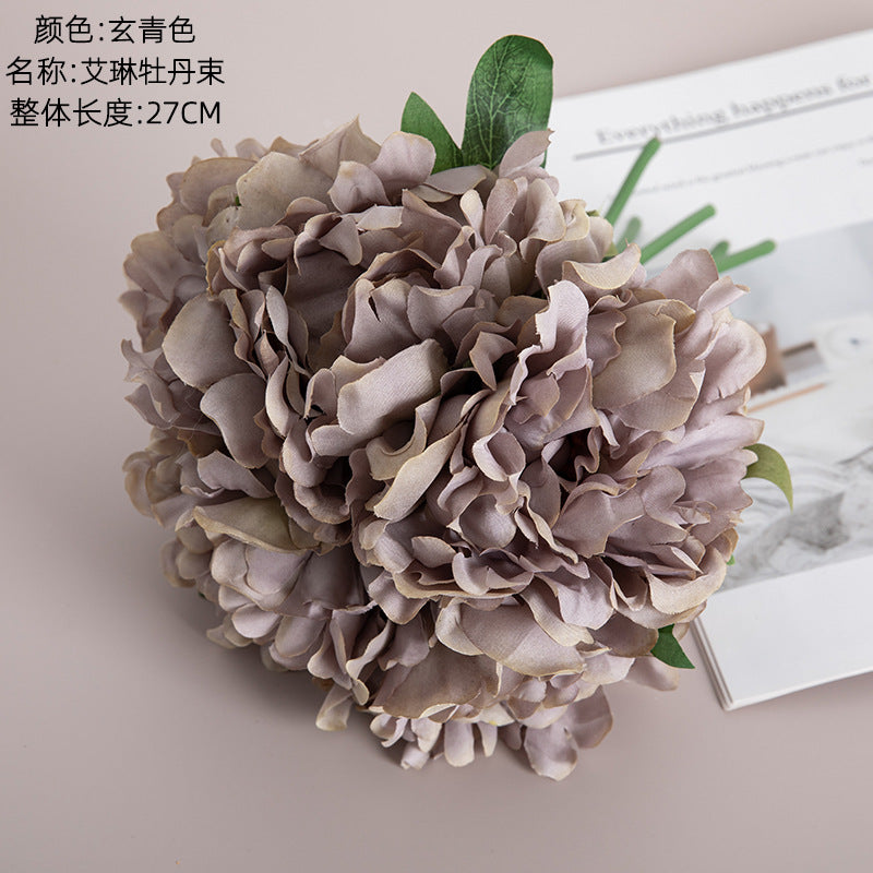 Silk Irene Peony/artificial peony/peony bundle/fake Flower for Wholesale Wedding Flower Home Decoration Crafts MW11221