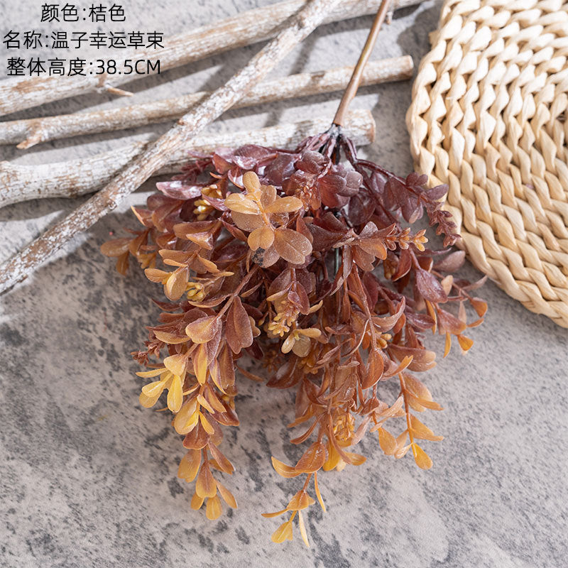 Plastic Lucky Clover/Lucky foliage Bundle/artificial Flower best for Home Decoration and wedding  CL11003