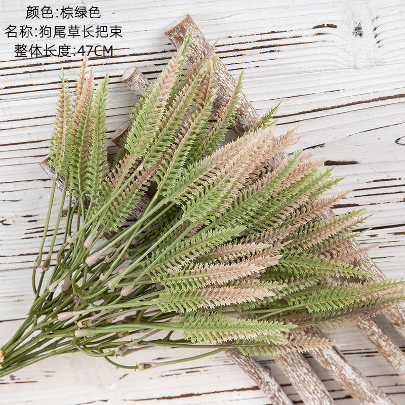 Artifcial Foxtail grass/ fake Foxtail grass/ foxtail bunch wholesale best for wedding decoration handicrafts, cross-border YC1074