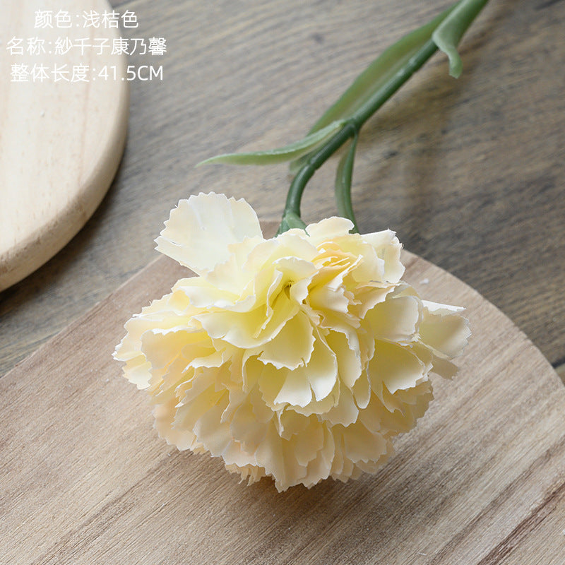 Silk Carnation/artificial carnation/ Mother's Day flower/ best for Home Decoration Cross-border Wedding MW66770