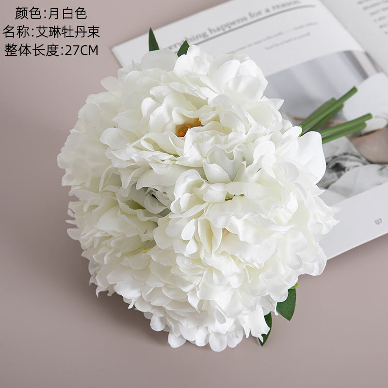 Silk Irene Peony/artificial peony/peony bundle/fake Flower for Wholesale Wedding Flower Home Decoration Crafts MW11221