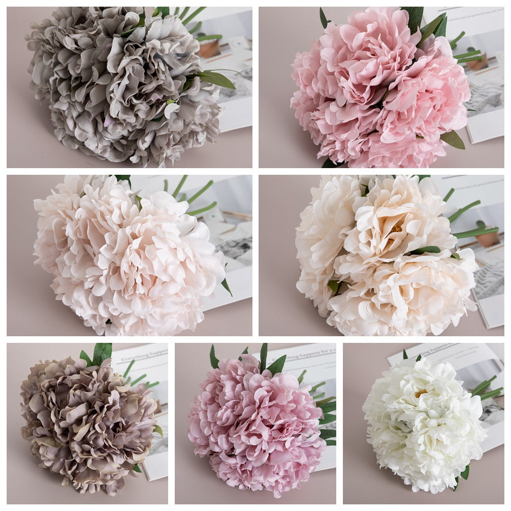 Silk Irene Peony/artificial peony/peony bundle/fake Flower for Wholesale Wedding Flower Home Decoration Crafts MW11221