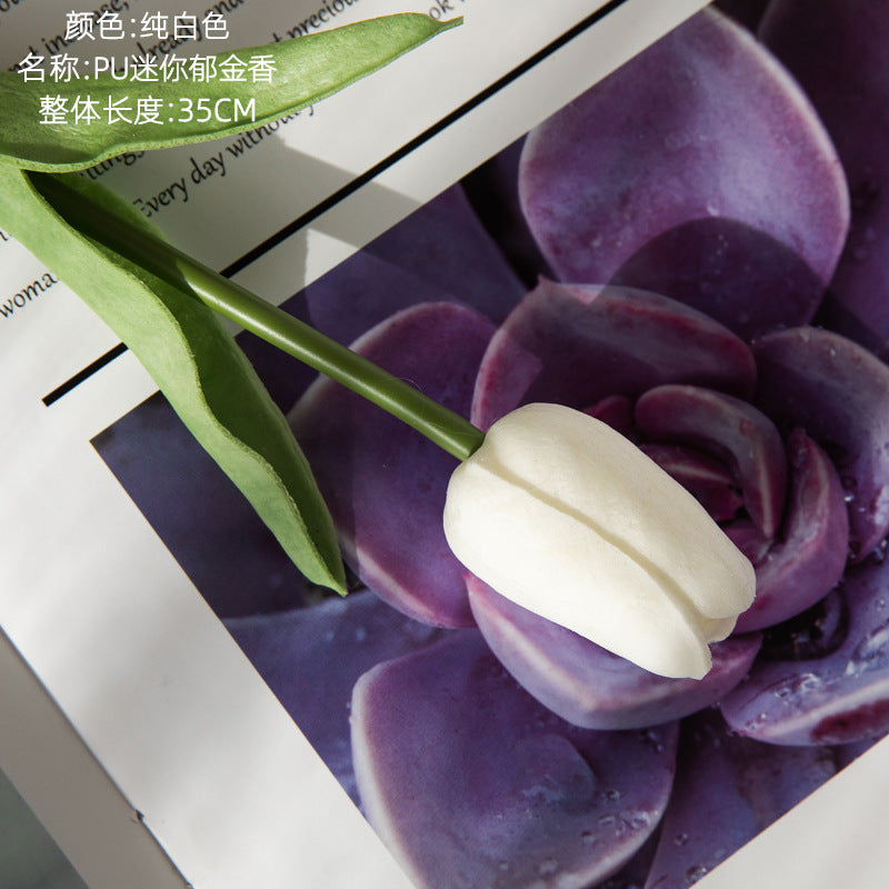 Real touch Tulip/PU tulip/tulip bouquet  Flower for  Home decoration,wedding bouquet designing  Cross border MW01502