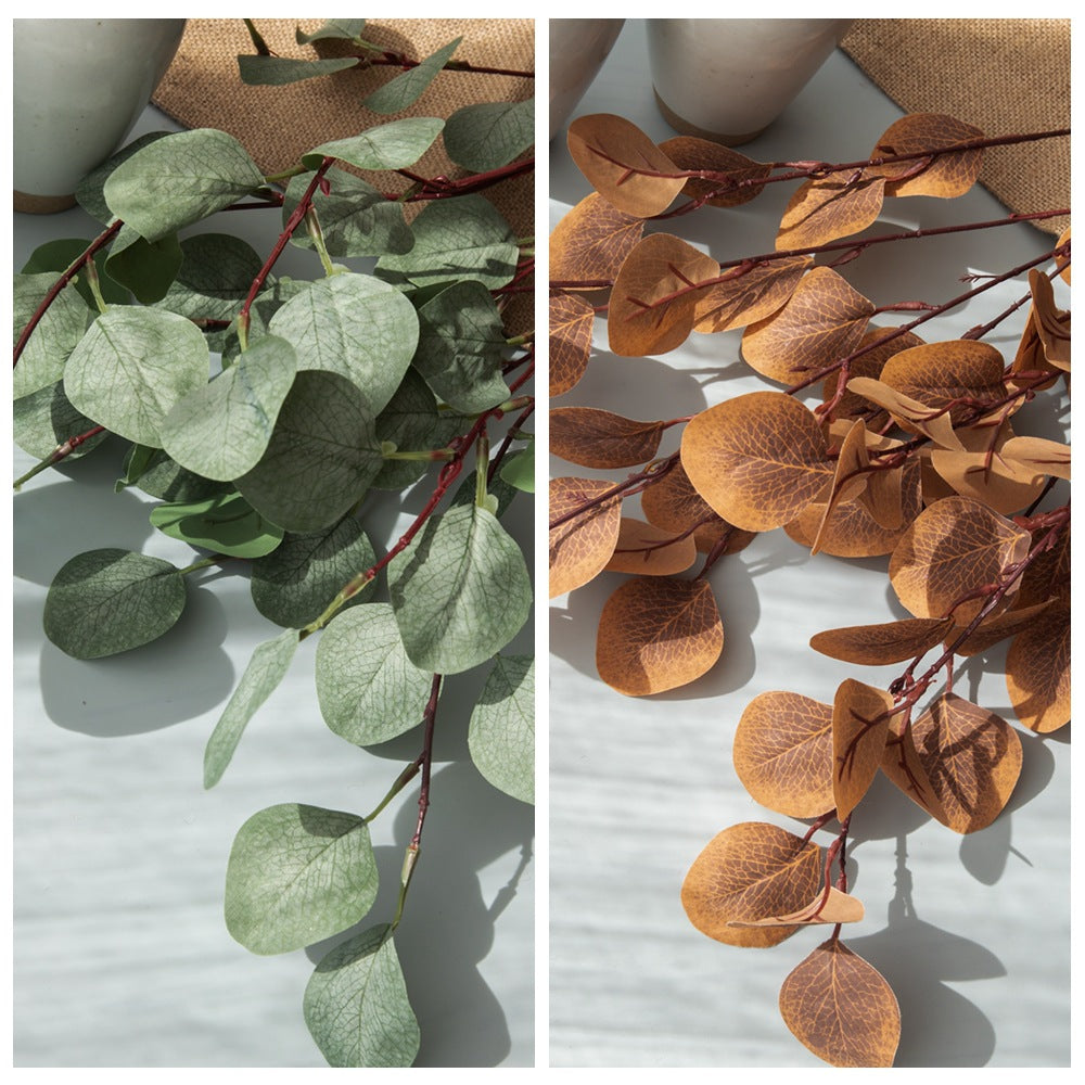 Artificial Eucalyptus leaves/silk Eucalyptus leaves/best for home decoration plant wall artificial flowers MW26642