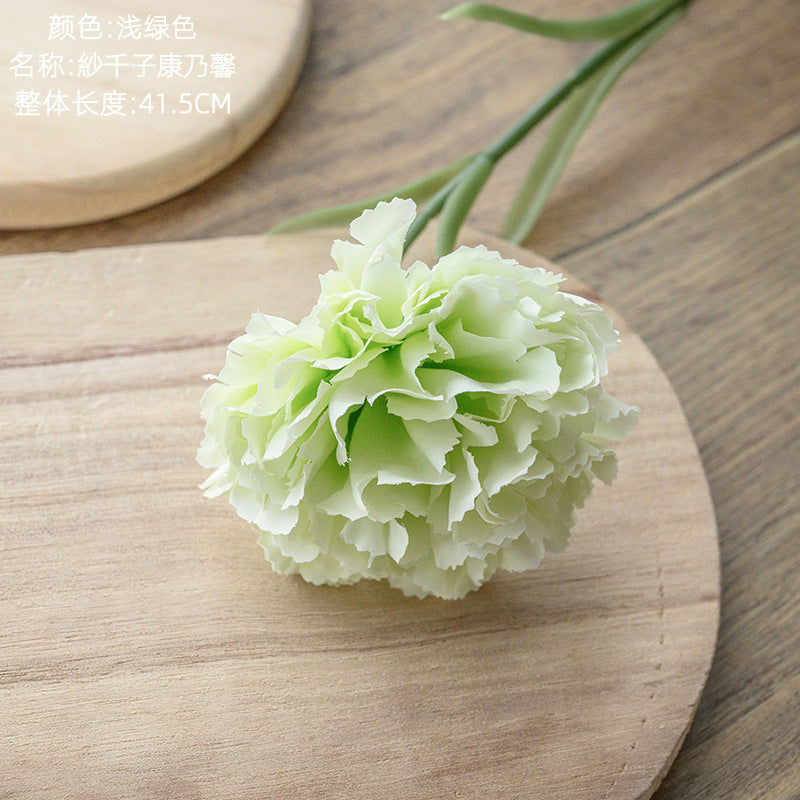 Silk Carnation/artificial carnation/ Mother's Day flower/ best for Home Decoration Cross-border Wedding MW66770