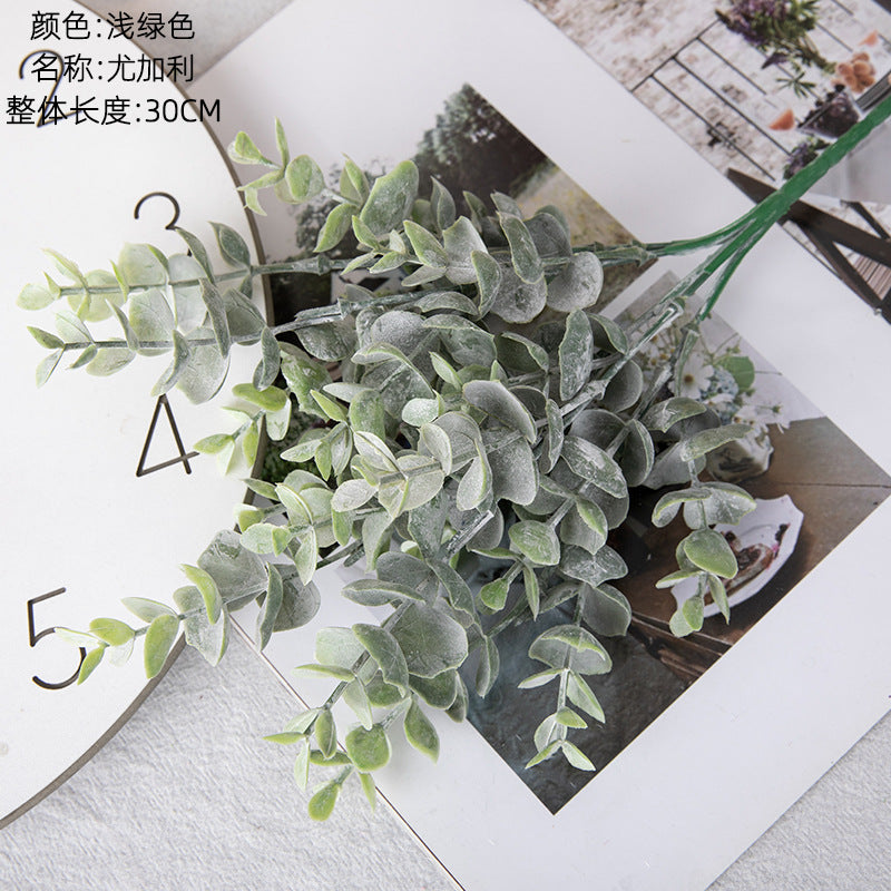 Plastic Eucalyptus/artificial eucalyptus/ best for garden outdoor wedding decoration and do wholesales GF15434