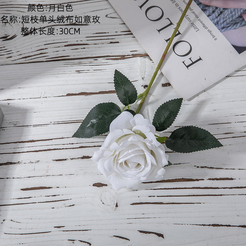 Velvet Rose/silk Night Rose /artificial rose/ Fake roser for Wholesale Home Decoration Wedding MW03336