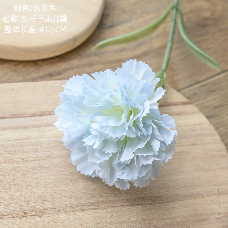 Silk Carnation/artificial carnation/ Mother's Day flower/ best for Home Decoration Cross-border Wedding MW66770