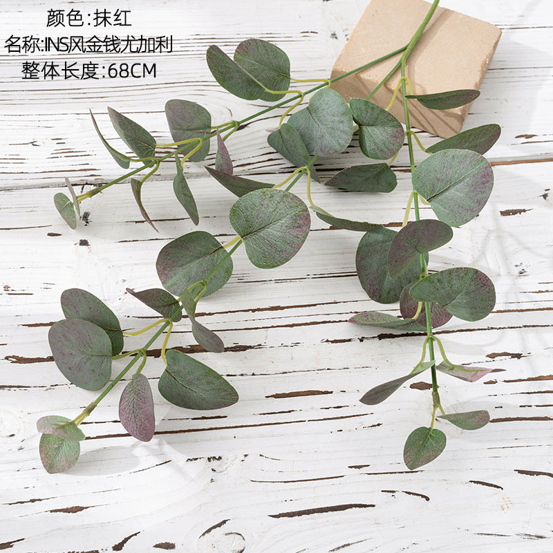 INS North europe eucalyptus/silk eucalyptus/silk silver dollar/best for  home decoration wedding plant wall  MW34551