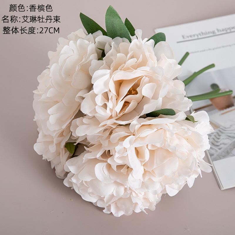 Silk Irene Peony/artificial peony/peony bundle/fake Flower for Wholesale Wedding Flower Home Decoration Crafts MW11221