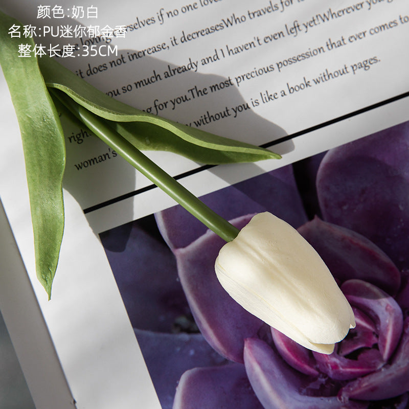 Real touch Tulip/PU tulip/tulip bouquet  Flower for  Home decoration,wedding bouquet designing  Cross border MW01502