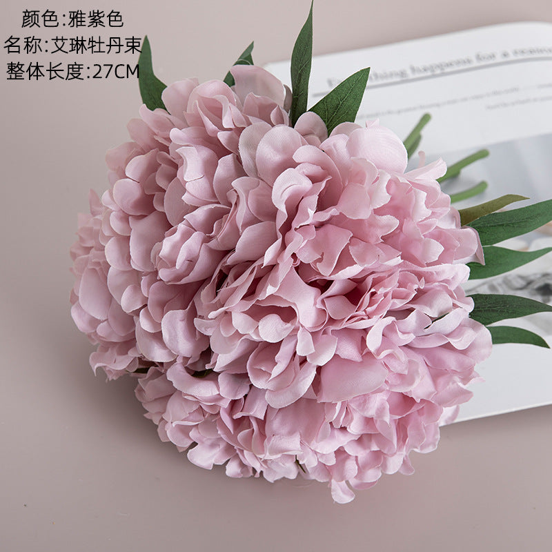 Silk Irene Peony/artificial peony/peony bundle/fake Flower for Wholesale Wedding Flower Home Decoration Crafts MW11221