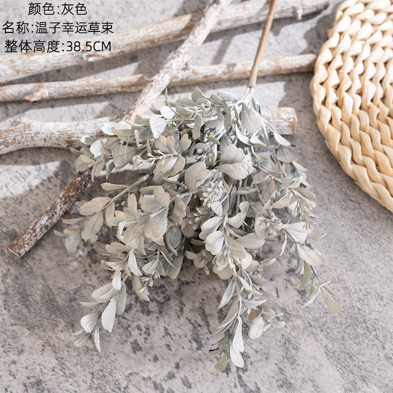 Plastic Lucky Clover/Lucky foliage Bundle/artificial Flower best for Home Decoration and wedding  CL11003