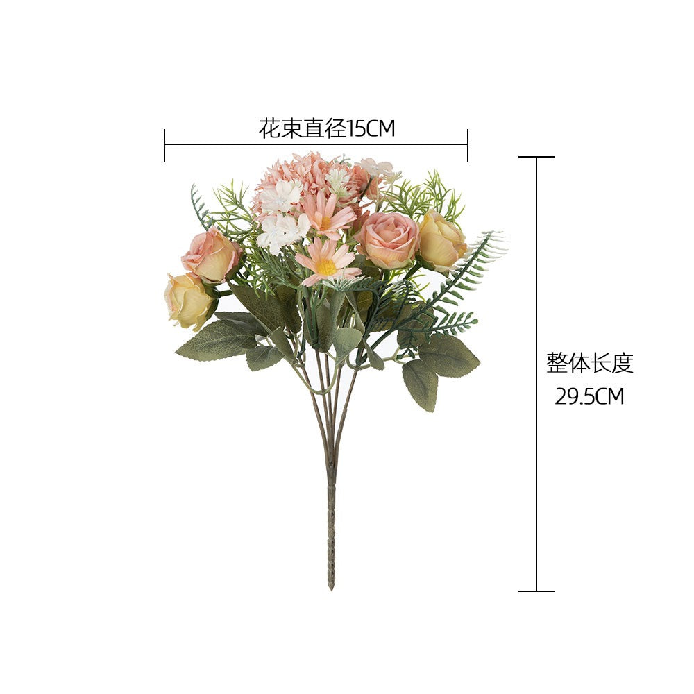 Silk Dandelion bouquet/plastic fern bouquet/ fake dandelion rose bouquet/ best for wedding decoration home decoratio INS style MW66795