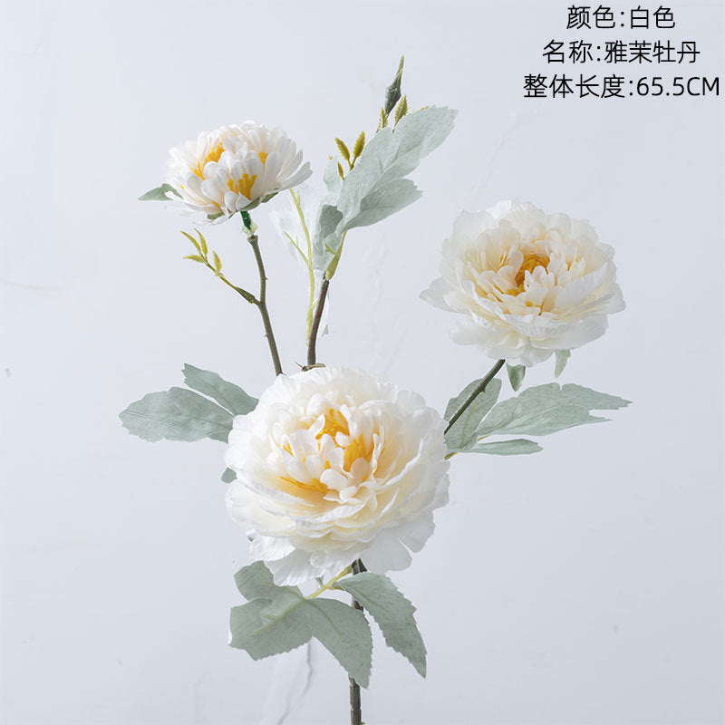 INS macaroon peony/artificial peony/silk peony/best for  home decoration wedding flowers holding flowers road flower wall MW64234