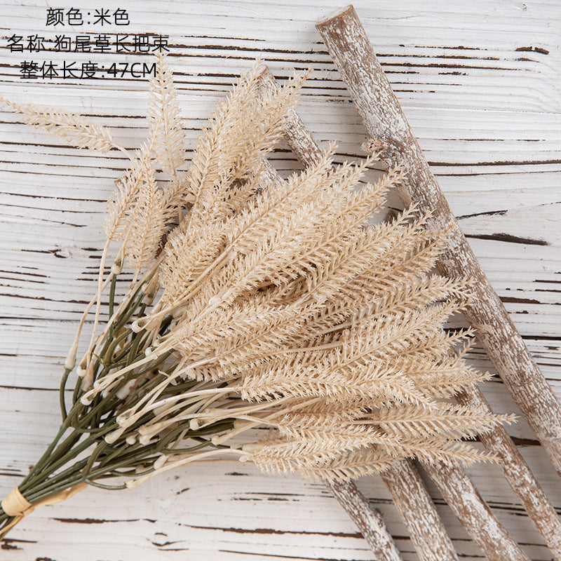 Artifcial Foxtail grass/ fake Foxtail grass/ foxtail bunch wholesale best for wedding decoration handicrafts, cross-border YC1074