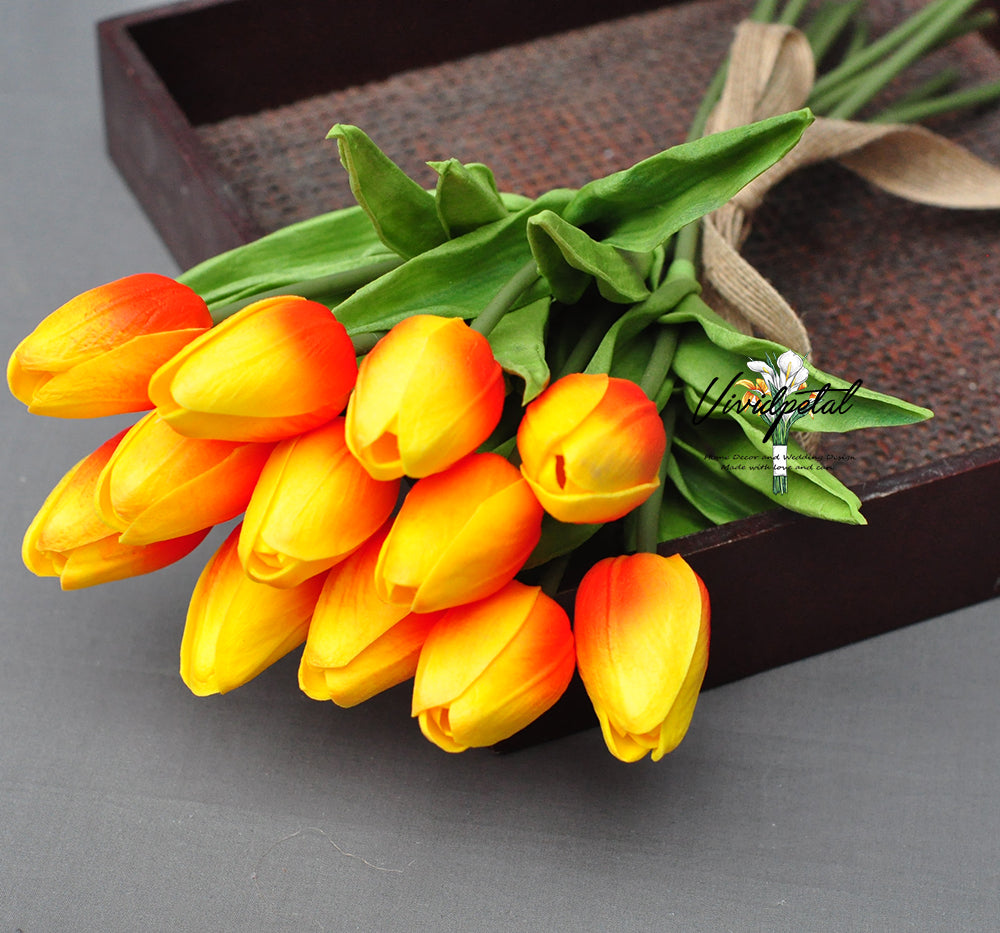 Real touch Tulip/PU tulip/tulip bouquet  Flower for  Home decoration,wedding bouquet designing  Cross border MW01502