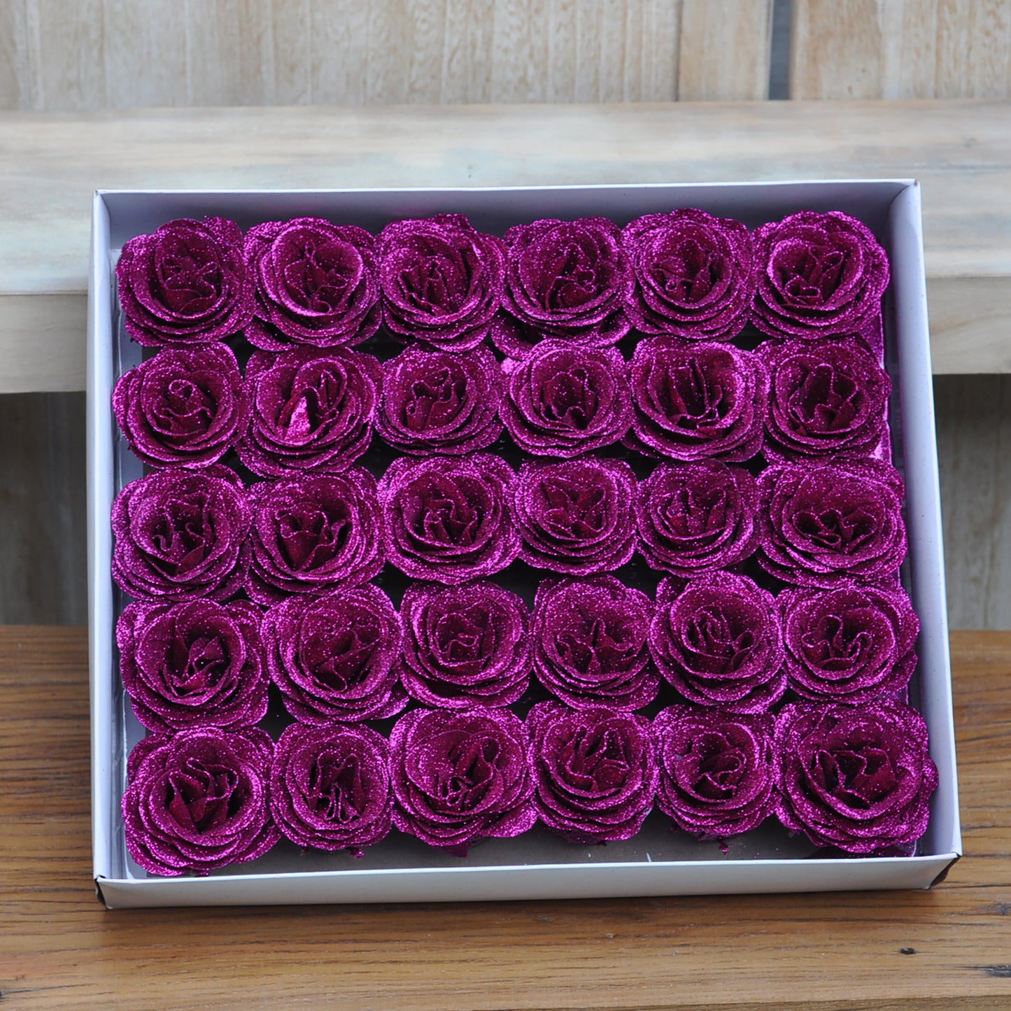 Artificial rose bouquet kit/Glitter rose bouquet kit/30pcs rose heads one box kit/Girl friend rose bouquet kit/Women bouquet kit gift/Christmas gift idea/Anniversary rose bouquet kit/DIY rose bouquet Kit