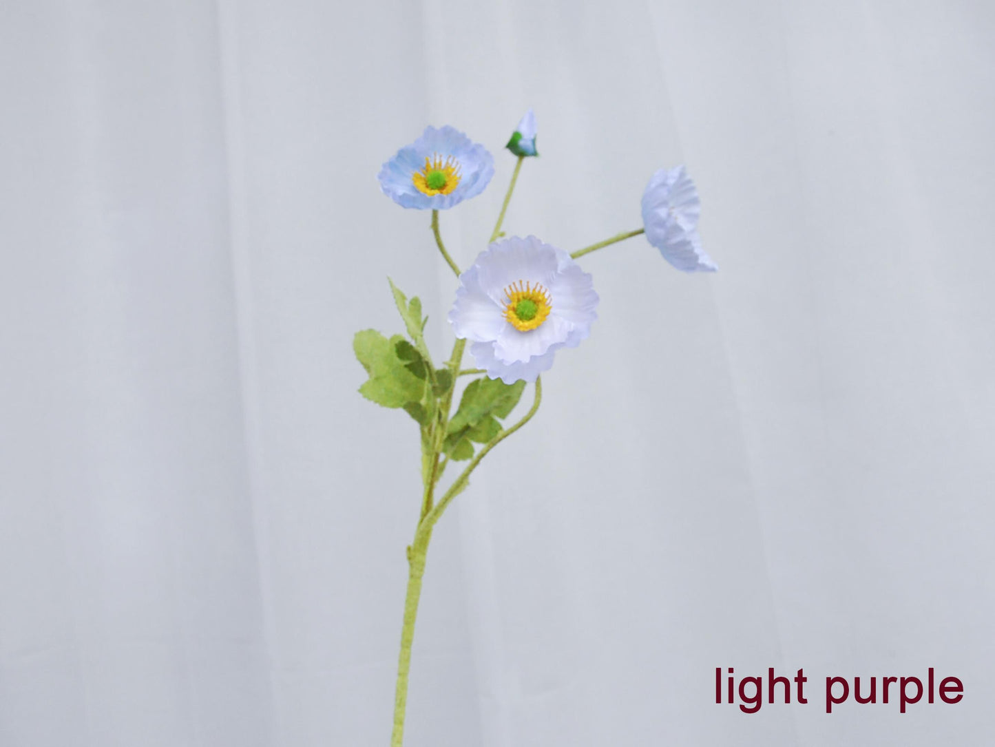 Faux Poppy Flowers/Silk Poppy flower Branch/DIY Florals/Centerpieces/Wedding/Home/Kitchen/Office Decor/ Gift for Her/wildflower bouquet