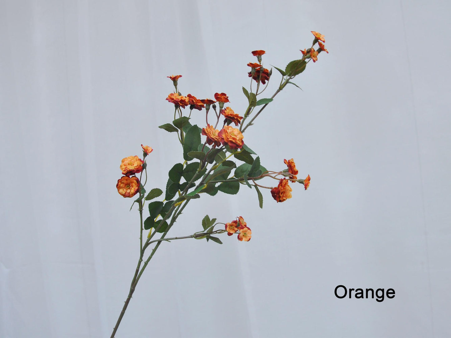 Mini Rose Branch, Long Silk Rose Flower Stems for Home Decoration, Silk Rose Bouquet Wedding Designing, Wild Rose Wedding Decoration