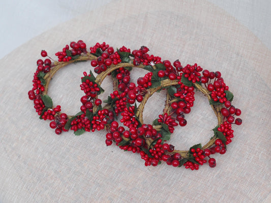 Pip Berry Christmas Candle Ring, Pip Berry Candle Holder, Candle Holder Ring Gift, Christmas Ring Gift For Her Home Decor, Table Runner